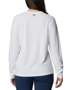 Columbia Activewear|Shirts & Tops<PFG Solar Stream™ Long Sleeve White