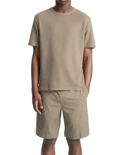 Vince Pima Pique Short Sleeve Crew Dome New