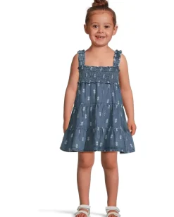 Janie and Jack Clothing<Pineapple Dress (Toddler/Little Kid/Big Kid) Blue