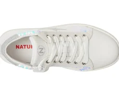Naturino Shoes<Pinn High Zip (Toddler/Little Kid) White/Silver