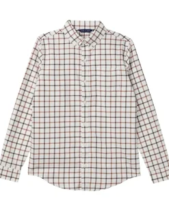 Janie and Jack Clothing<Plaid Twill Button Down Shirt (Toddler/Little Kid/Big Kid) Multicolor