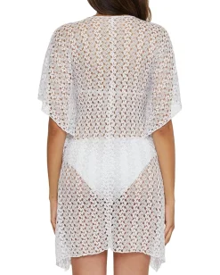 BECCA Platinum Lace Crochet Tunic White Outlet