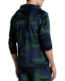 Polo Ralph Lauren Activewear<Plush Velour Long Sleeve Hoodie Camo