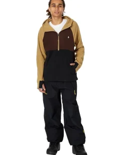 Volcom Snow Activewear<Polar Fleece Hooded 1/2 Zip Dark Khaki