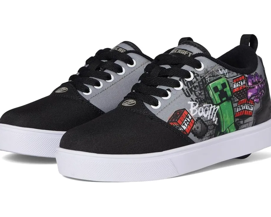 Heelys Shoes|Shoes<Pro 20 Minecraft (Little Kid/Big Kid/Adult) Black/Grey