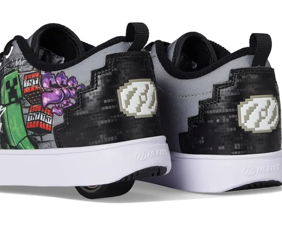 Heelys Shoes|Shoes<Pro 20 Minecraft (Little Kid/Big Kid/Adult) Black/Grey