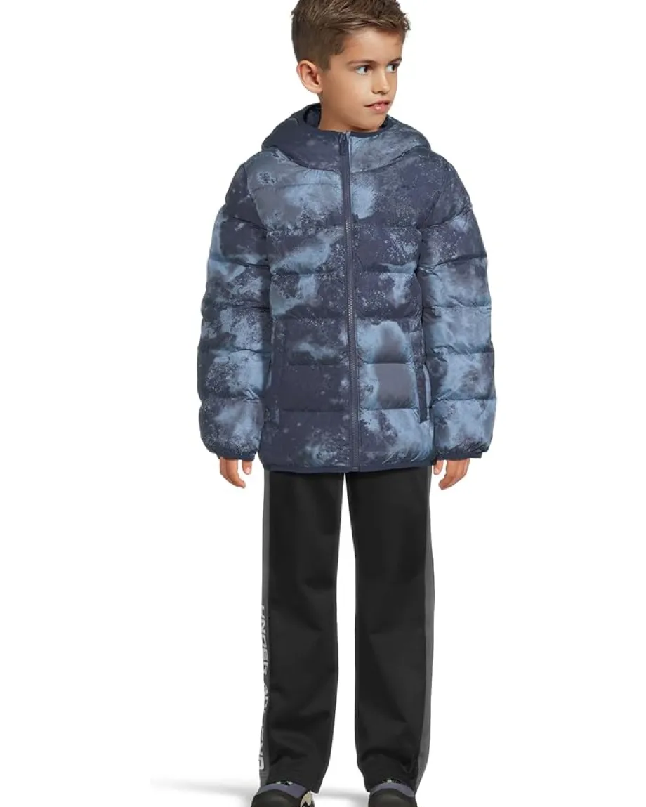 Under Armour Kids Clothing<Pronto Print Puffer Jacket (Little Kid) Washed Navy