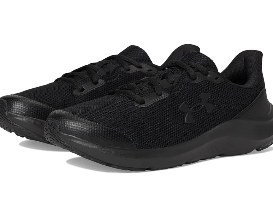 Under Armour Kids Pursuit 4 (Big Kid) Black/Black/Black Online