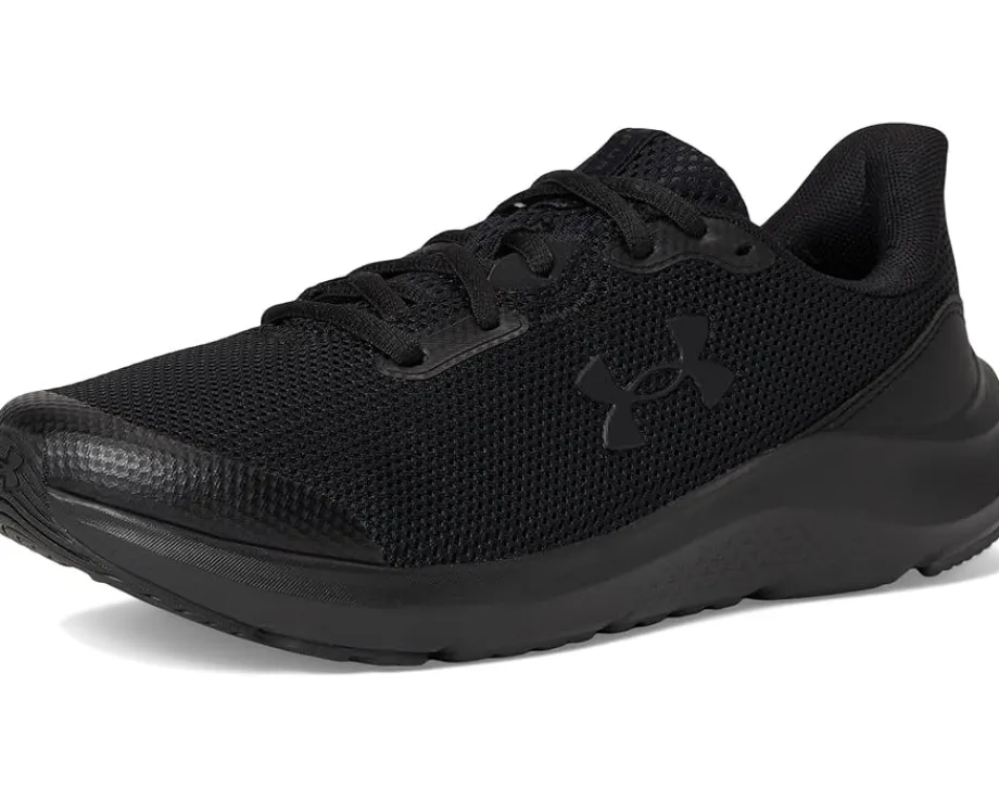 Under Armour Kids Pursuit 4 (Big Kid) Black/Black/Black Online