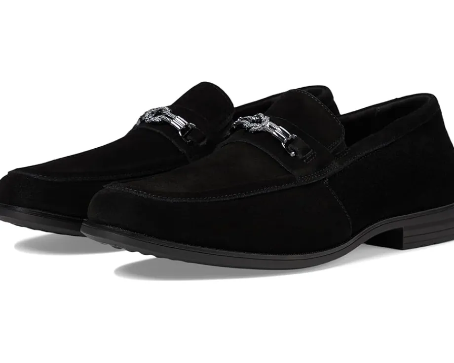 Stacy Adams Ravelle Moc Toe Bit Slip-On Black Suede Sale