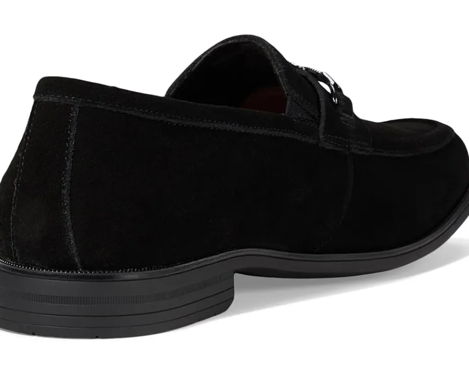Stacy Adams Ravelle Moc Toe Bit Slip-On Black Suede Sale
