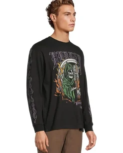 Activewear|T-Shirts|Hurley Reaping Long Sleeve Black
