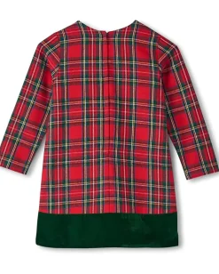 Hatley Kids Plaid A-Line Dress (Toddler/Little Kid/Big Kid) Red Clearance