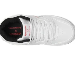Heelys Reebok BB4500 Mid (Little Kid/Big Kid/Adult) White/Black/Red Best