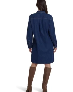 Women NYDJ Reese Denim Shirtdress