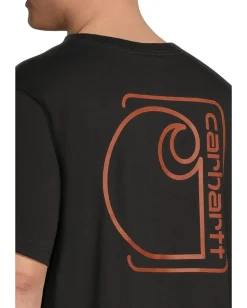 Carhartt Relaxed Fit Lightweight Short-Sleeve Pocket C Graphic T-Shirt Black Best