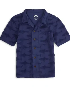 Appaman Kids Resort Shirt (Toddler/Little Kid/Big Kid) Navy Blue New