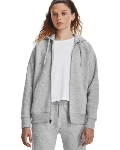 Under Armour Activewear<Rival Fleece Full Zip Hoodie Mod Gray Light Heather/White