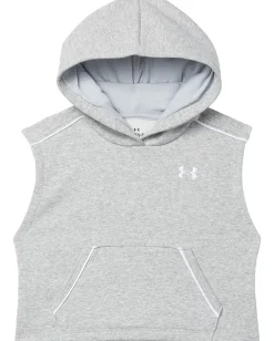 Kids Under Armour Kids Rival Fleece Piped Sleeveless Hoodie (Big Kid)