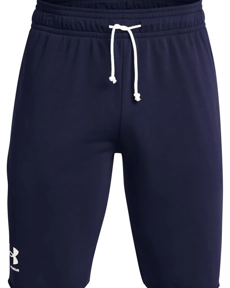 Under Armour Rival Terry Shorts Midnight Navy/Onyx White Hot