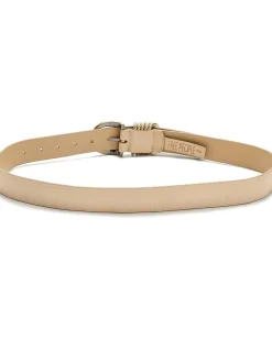Free People Rori Leather Belt Cream Outlet