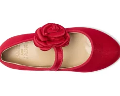 Janie and Jack Shoes<Rosette Flats (Toddler/Little Kid/Big Kid) Red