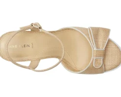 Anne Klein Heels|Sandals<Rosy Natural Raffia