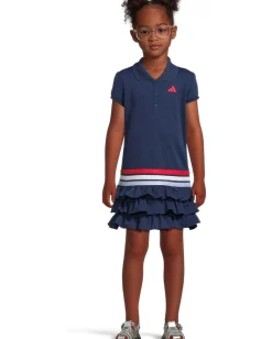 Kids adidas Kids Ruffle Polo Dress (Toddler/Little Kid)