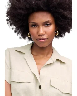 Madewell Sammy Utility Dress - Linen Oat Hot