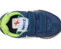 Naturino Shoes<SAMOA VL-J. (Toddler/Little Kid) Azure-White-Yellow Fluo