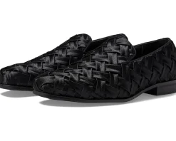 Stacy Adams Savoir Satin Slip-On Loafer Black Clearance