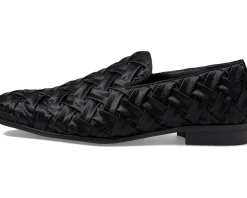 Stacy Adams Savoir Satin Slip-On Loafer Black Clearance