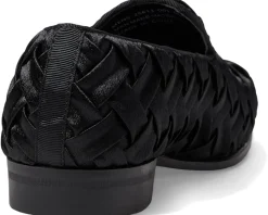 Stacy Adams Savoir Satin Slip-On Loafer Black Clearance