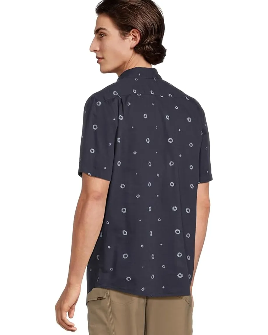 Volcom Scaler Stone Woven Short Sleeve Dark Navy