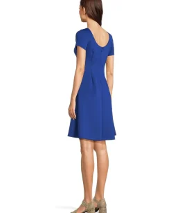 Calvin Klein Scuba Short Sleeve Solid Aline Ultramarine Discount