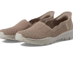 Flats|SKECHERS Seager - Believe It Hands Free Slip-Ins Dark Taupe