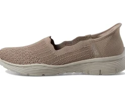 Flats|SKECHERS Seager - Believe It Hands Free Slip-Ins Dark Taupe