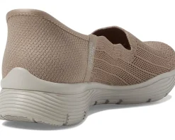 Flats|SKECHERS Seager - Believe It Hands Free Slip-Ins Dark Taupe