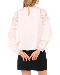 Vince Camuto Shirts & Tops|Shirts & Tops<Shirring Neck Long sleeve with Rich Cream