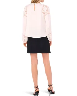 Vince Camuto Shirts & Tops|Shirts & Tops<Shirring Neck Long sleeve with Rich Cream