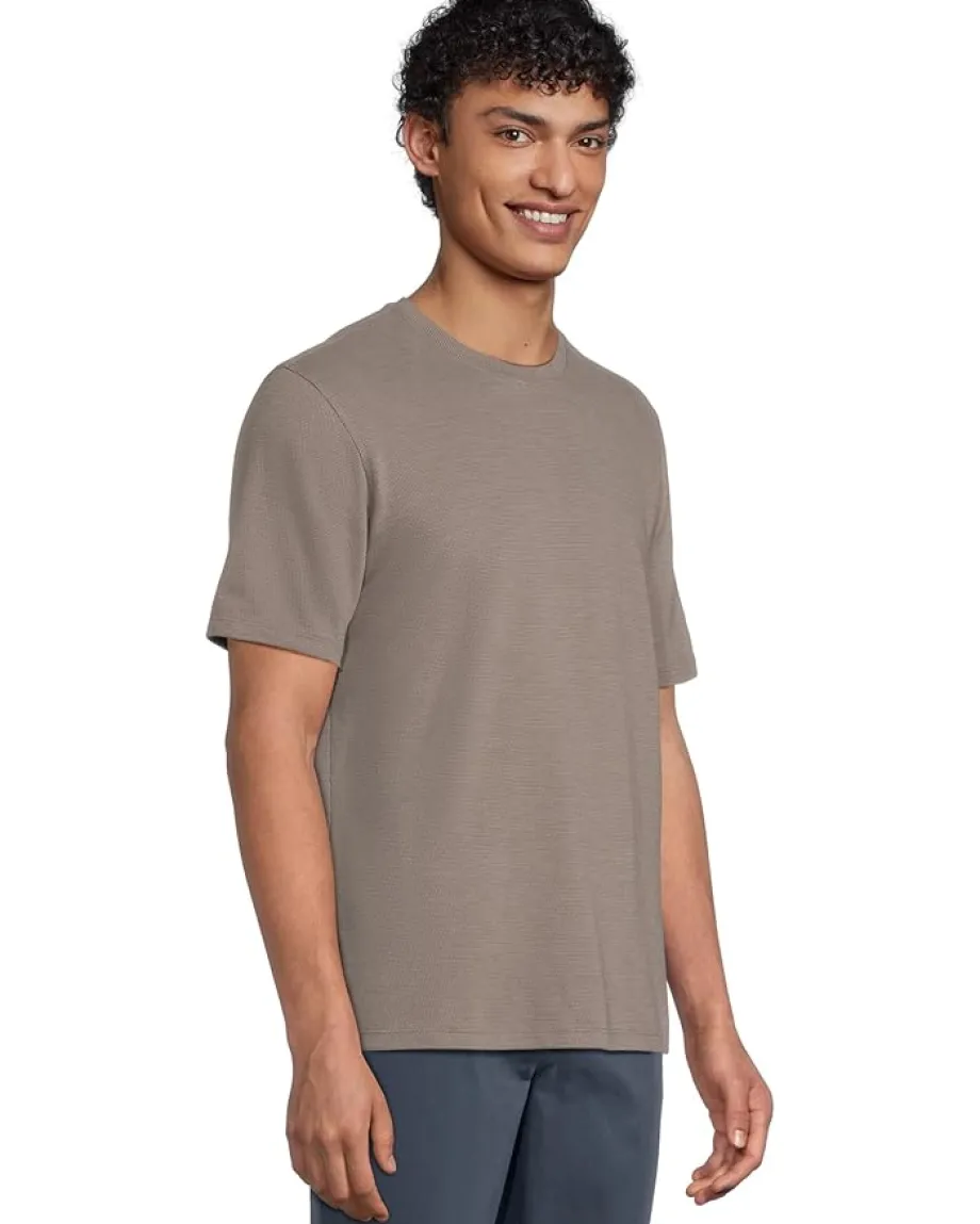 Vince Activewear|T-Shirts<Short Sleeve Crew Smoke/Natural