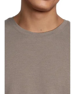 Vince Activewear|T-Shirts<Short Sleeve Crew Smoke/Natural