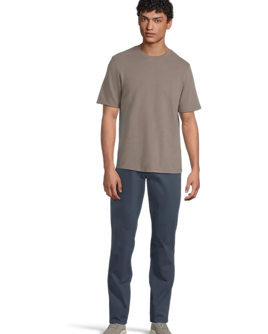 Vince Activewear|T-Shirts<Short Sleeve Crew Smoke/Natural