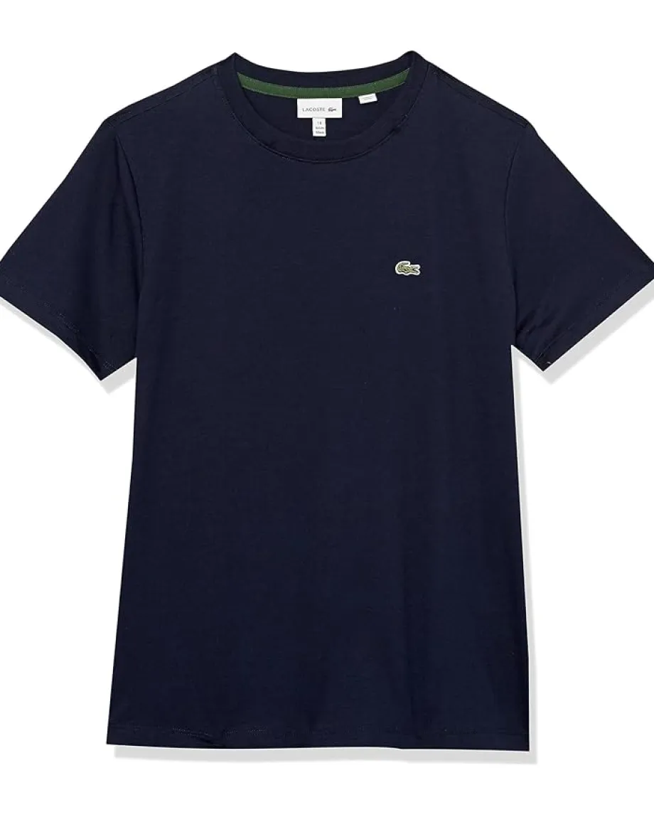Kids/BOY Lacoste Kids Short Sleeve Crew Neck Classic Cotton T-Shirt (Toddler/Little Kids/Big Kids)