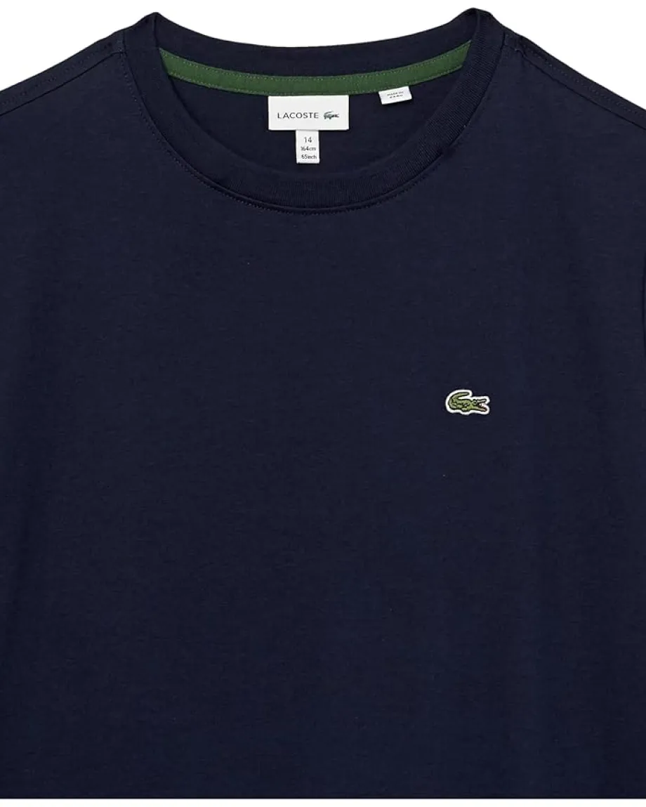 Kids/BOY Lacoste Kids Short Sleeve Crew Neck Classic Cotton T-Shirt (Toddler/Little Kids/Big Kids)