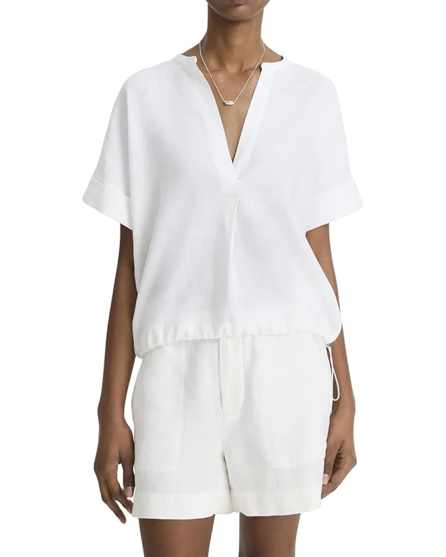 Vince Shirts & Tops|Shirts & Tops<Short Sleeve Doman Sleeve Pullover Optic White