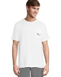 Vineyard Vines Short Sleeve Whale Pocket T-Shirt White Cap Discount