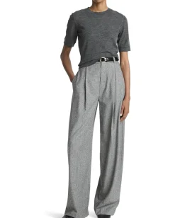 Vince Shirts & Tops|Shirts & Tops<Shrunken Short Sleeve Crew Medium Healther Grey