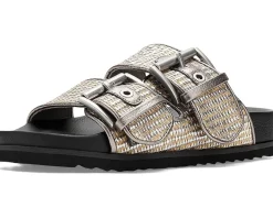 AllSaints Sandals|Sandals<Sian Raffia Sandals Silver