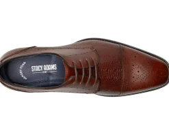Stacy Adams Silsbury Cap Toe Lace-Up Cognac Outlet